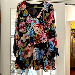 Show Me Your Mumu long sleeved floral minidress